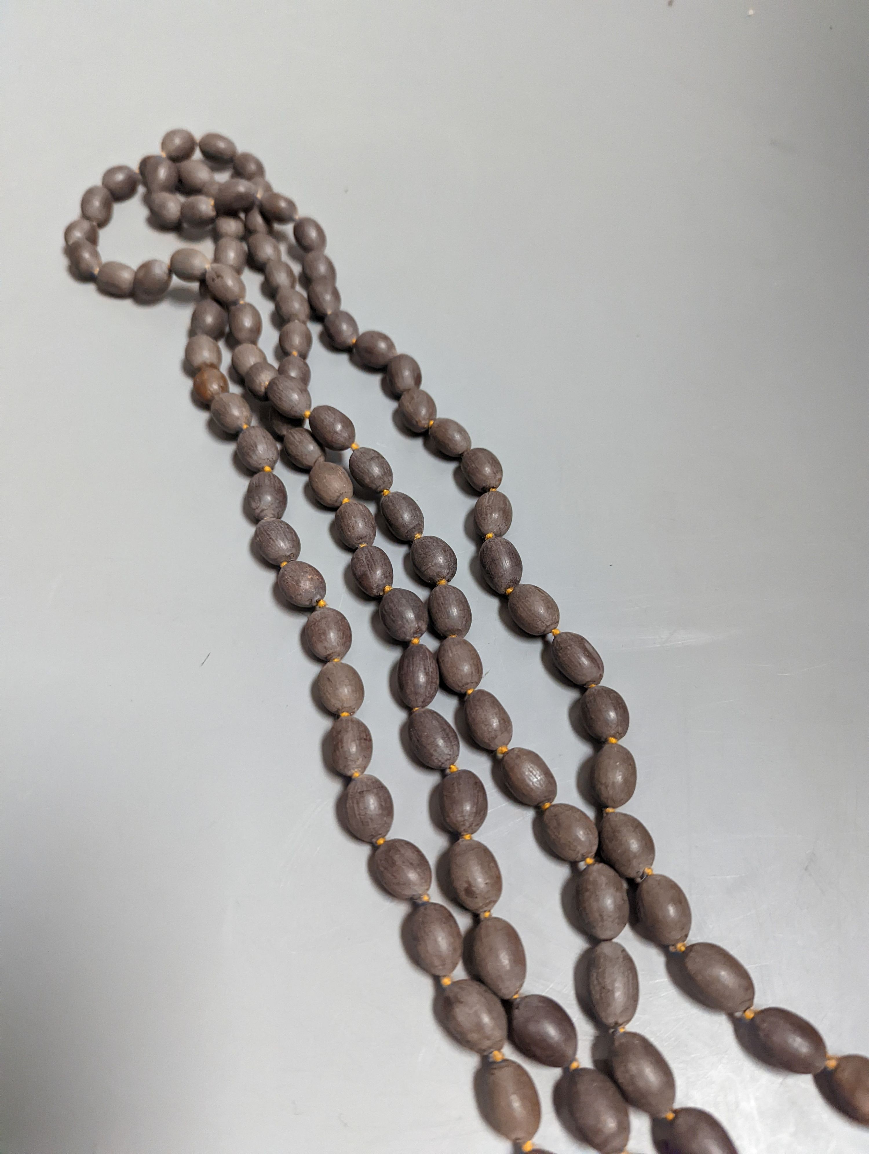 A Buddhist lotus bead rosary